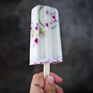 A hibiscus popsicle.